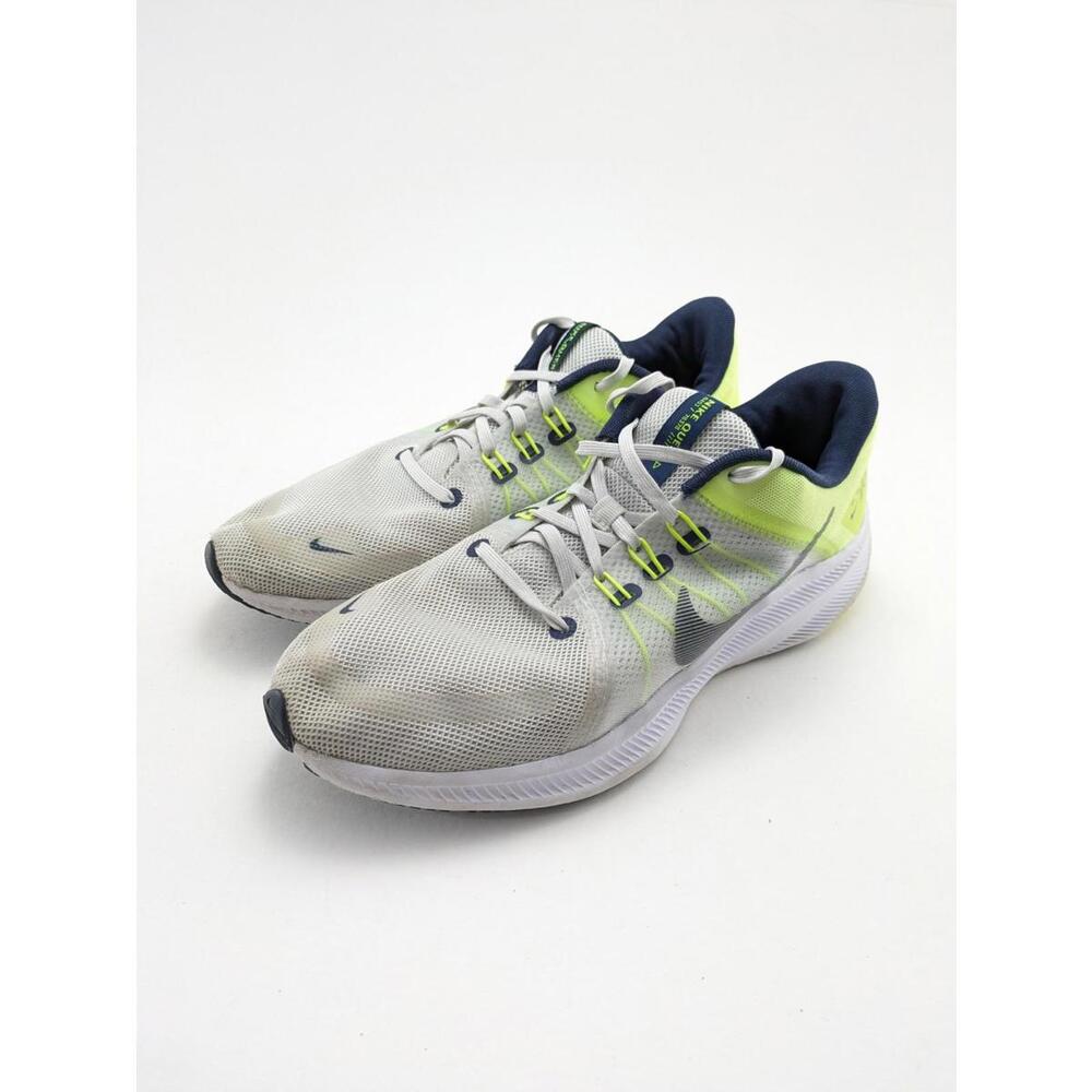 Mens Nike Quest 4 Gray Volt Green Comfort Running Shoes DA1105-003 Size 10.5 - Picture 5 of 7